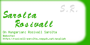 sarolta rosivall business card